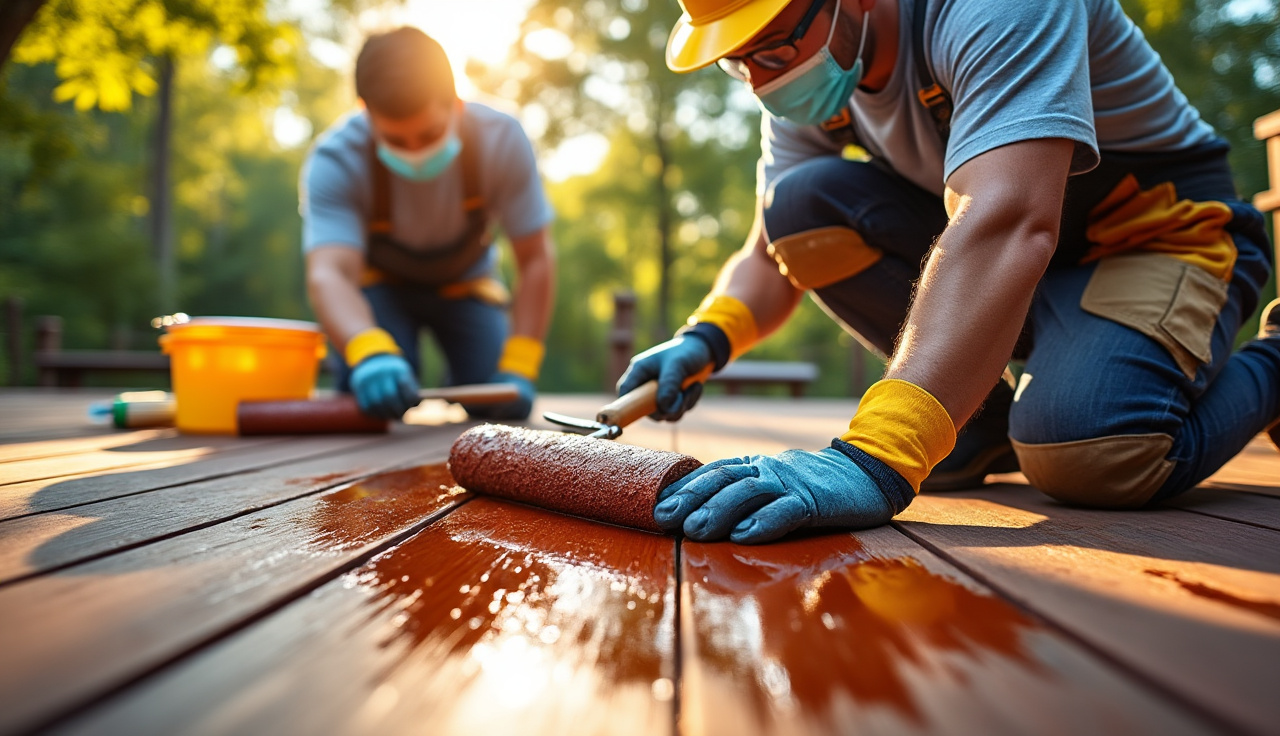 Deck Staining Near Me | Deck Refinishing & Staining Services